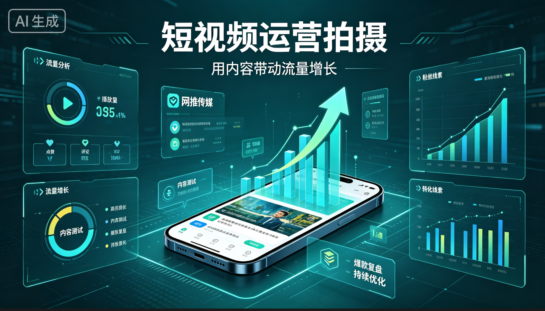 网推传媒短视频运营团队工作场景